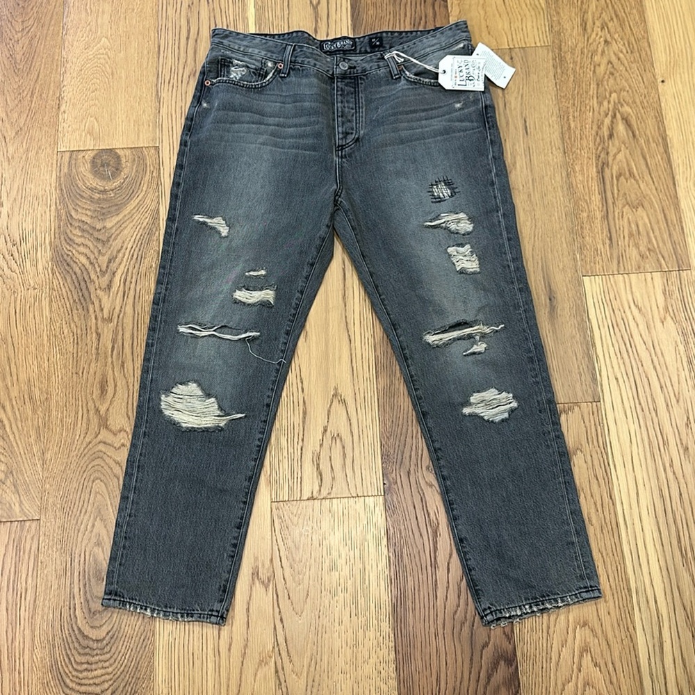 *NWT Lucky Brand Jeans Sienna Slim Boyfriend Cut Color Vintage Muse Womens 30 10
